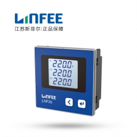 領菲（LINFEE） LCD 三相電壓表 LNF26  AC100V-3P3W